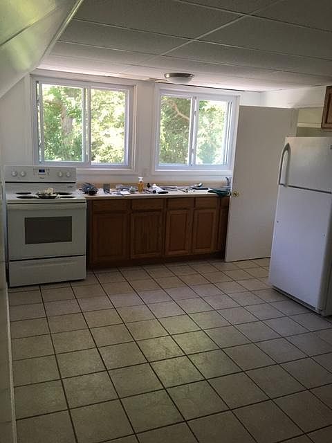 Nice sized and very bright kitchen with dining area.