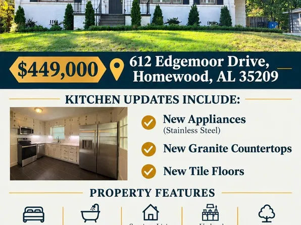 612 Edgemoor Dr, Birmingham, AL 35209