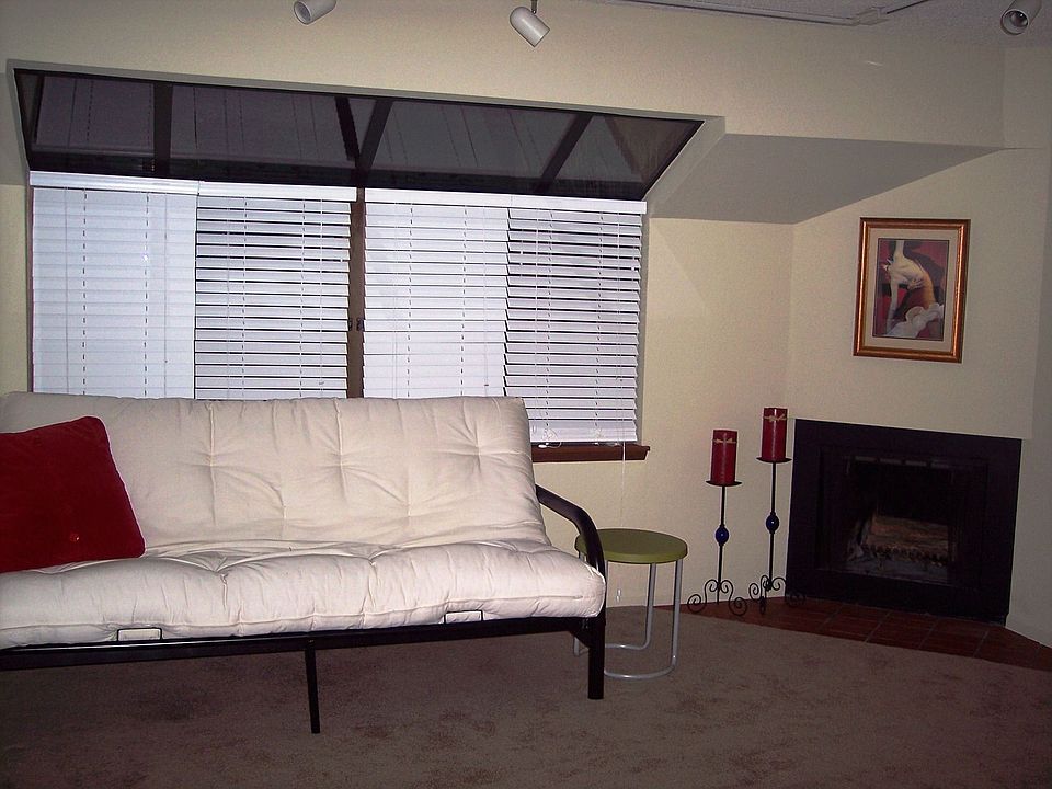 Living room with fireplace