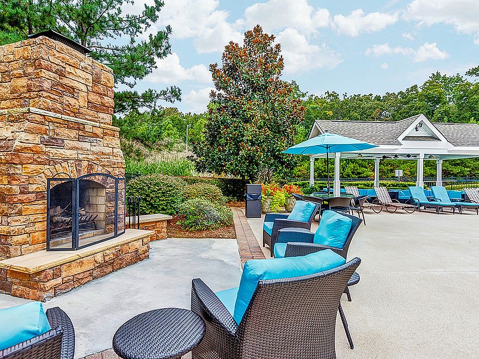 Poolside Fireplace