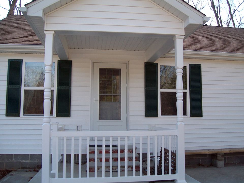Front door of house, custom-built