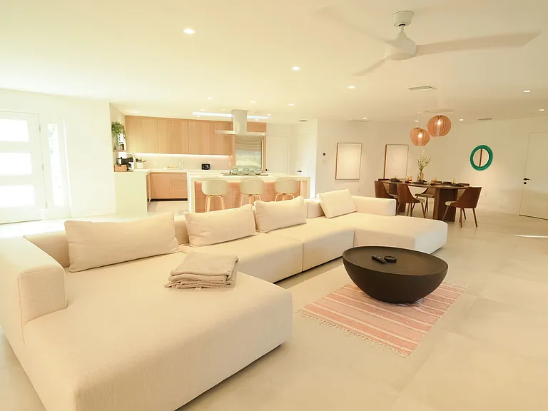 Huge sectional, great for entertaining