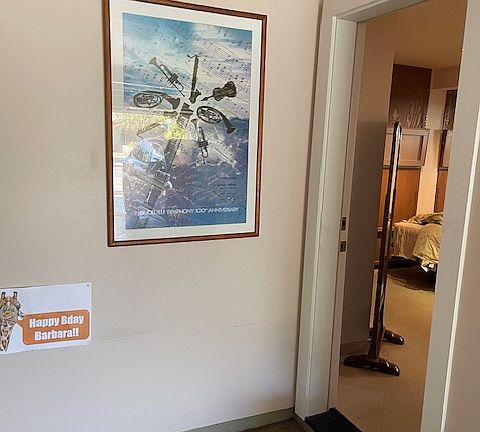 Private entrance- through house garage.