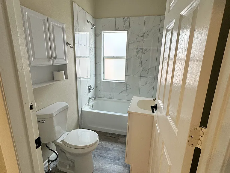 Newly renovated bathroom.