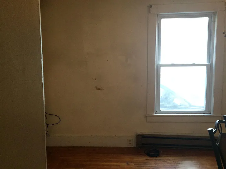 Living/bedroom newly sanded and polished floors