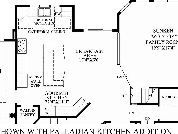 Optional Palladian Kitchen Addition