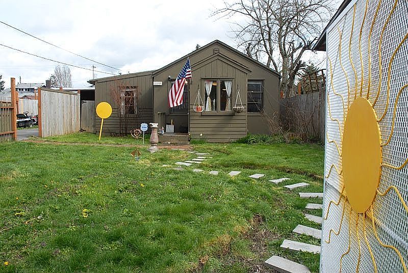 Front of house from gate