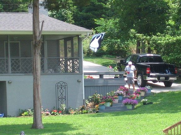 View of house from lake