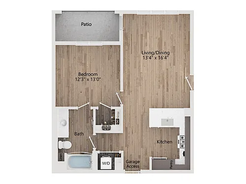 Floor plan A1 Direct Garage Access