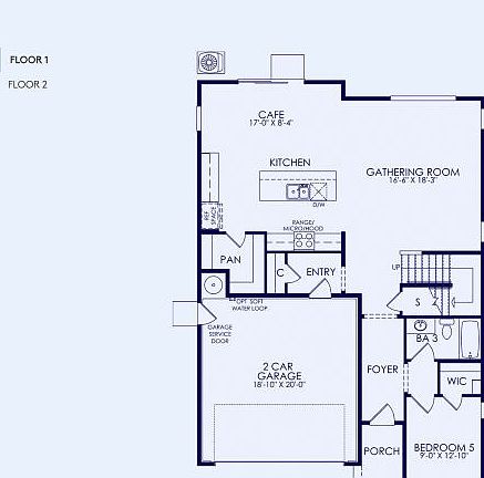 Plan 2 Floor Plan, Quick Move-In Home, Floor 1