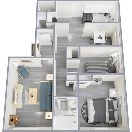 Floor plan 2 Bedrooms