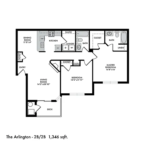 Floor plan The Arlington