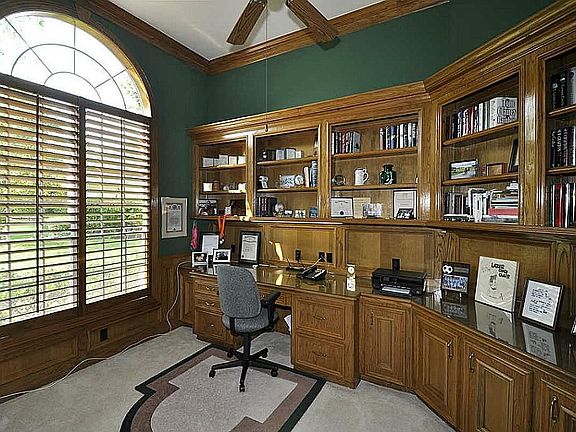 Study boasts posh carpet floors! Large window to front yard enables the time spent here to be enjoyable!