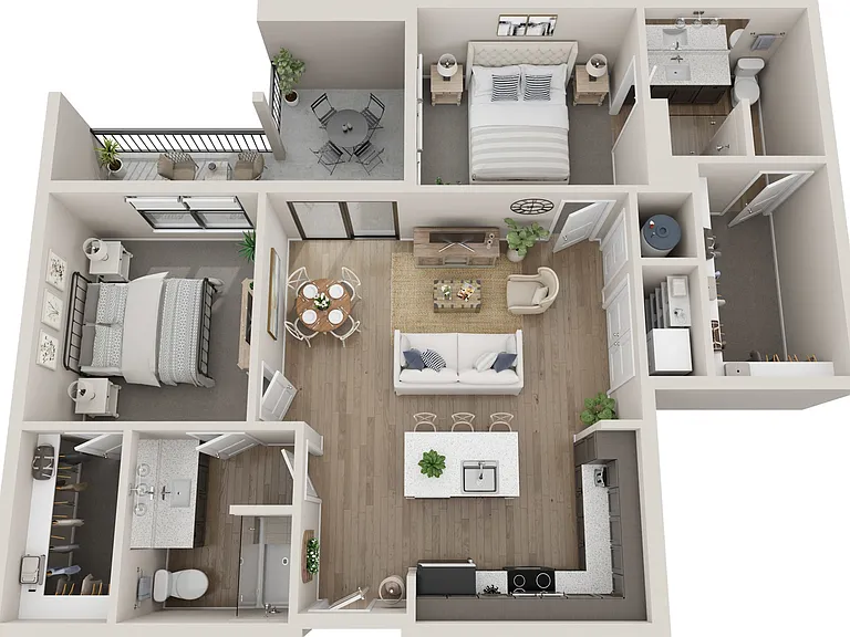 B2 | 2x2 | 1055 sq ft B2 | 2x2 | 1055 sq ft