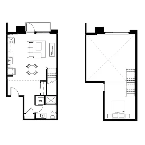 Floor plan Studio Loft 7