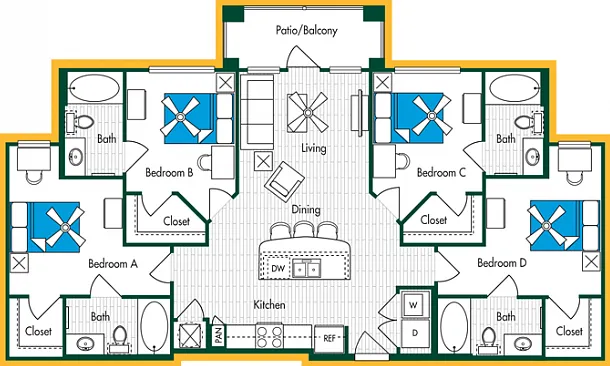 4BR/4BA - D1 4BR/4BA - D1