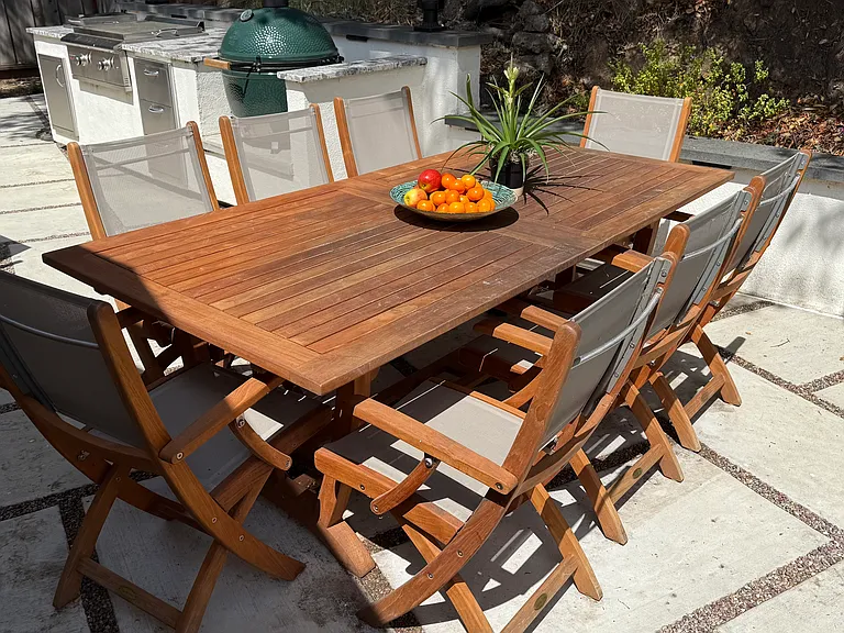 Outside dining table