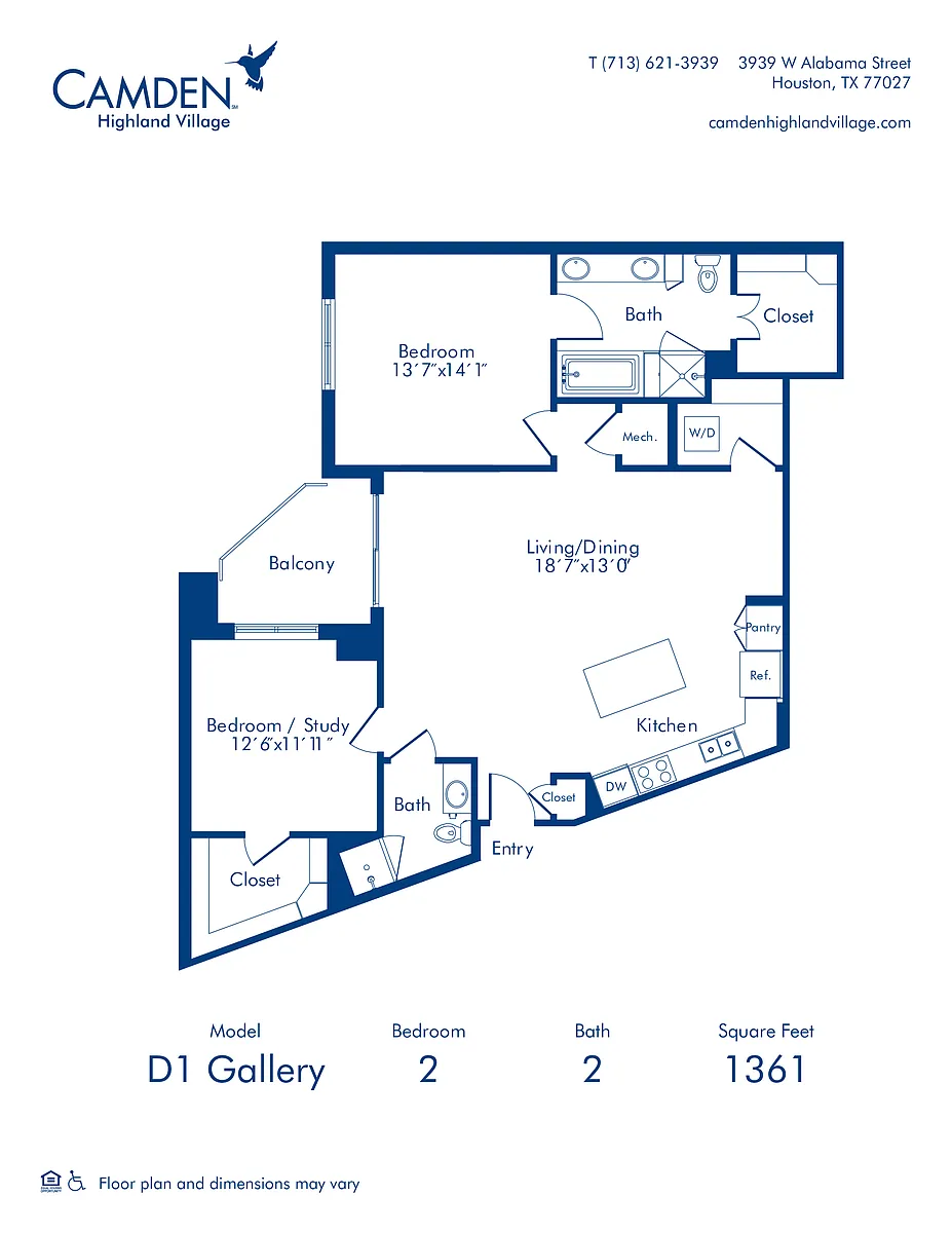 Floor plan D1 Gallery