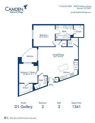 Floor plan D1 Gallery