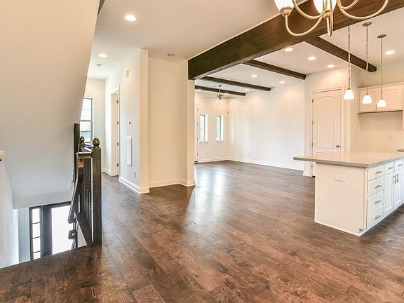 2nd floor living, all wood floor in the house.