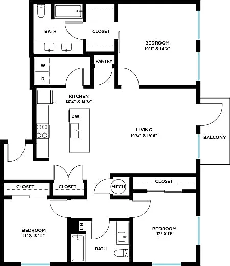 Platform, 3 Bed Platform, 3 Bed