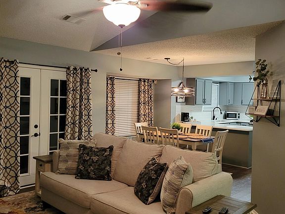 The light grey paint throughout the home offers a warm/cozy feel.