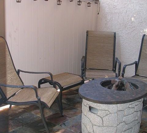 Slate Covered Patio
