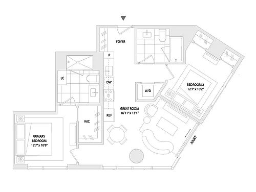 Floor plan 2 BED C2