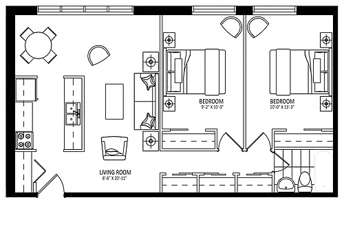 Floor plan 107