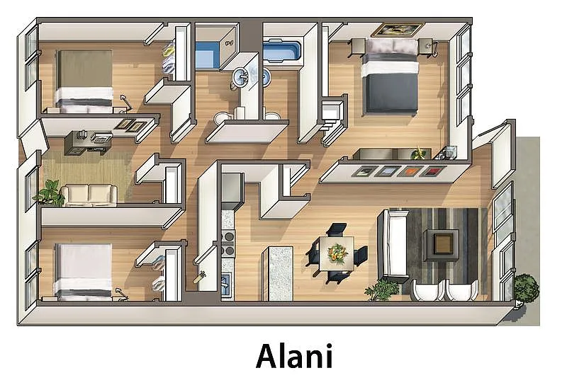 Floor plan Kalei - Alani