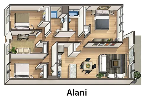 Floor plan Kalei - Alani
