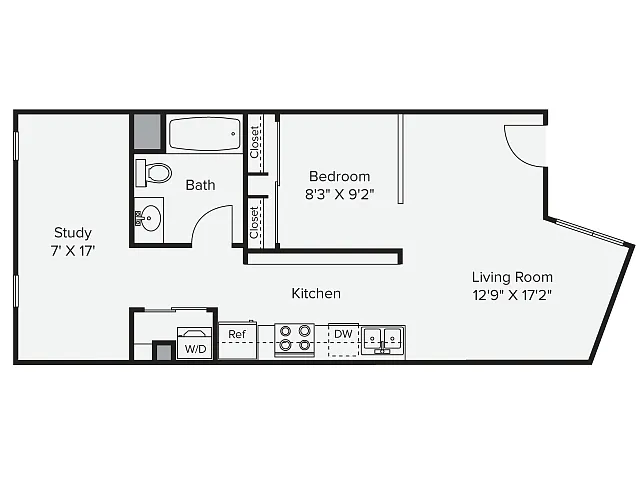 Floor plan Studio - SA-2i