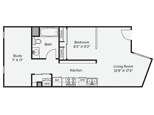 Floor plan Studio - SA-2i