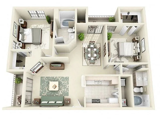 Floor plan Marseilles