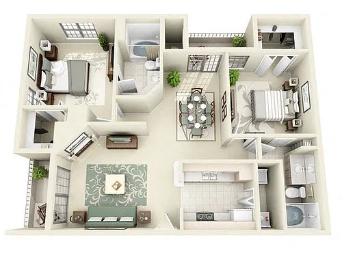 Floor plan Marseilles