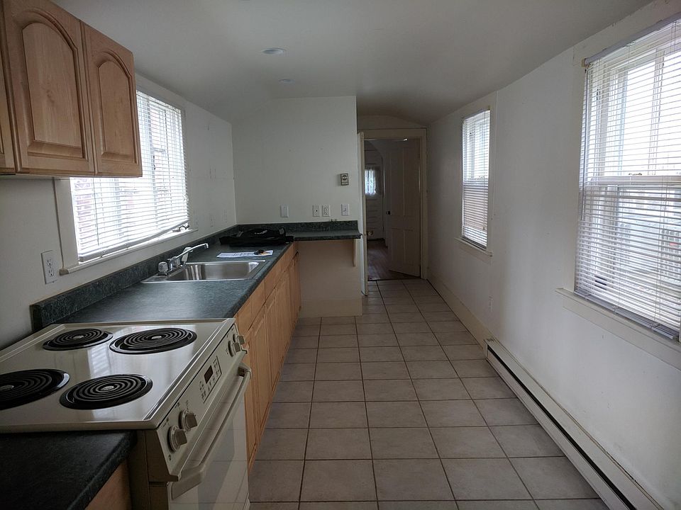Kitchen and full bath on first floor.