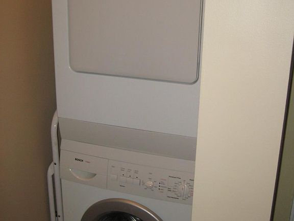 Washer and dryer in unit