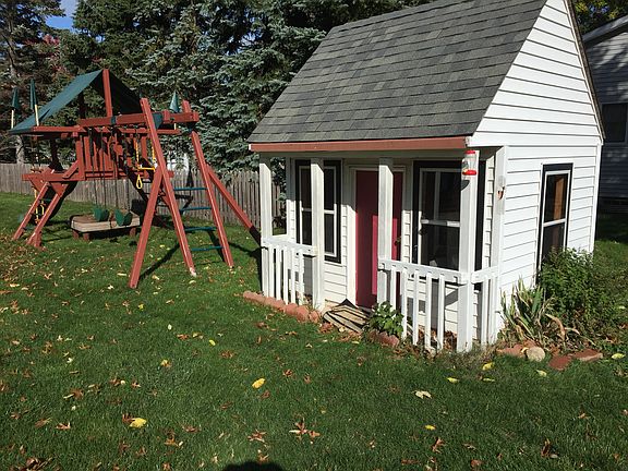 Custom playhouse with loft