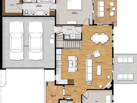 Main Floor - For illustration purposes only. Actual plans and specs may vary. 