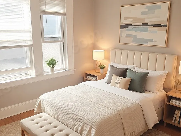Virtually Staged Bedroom