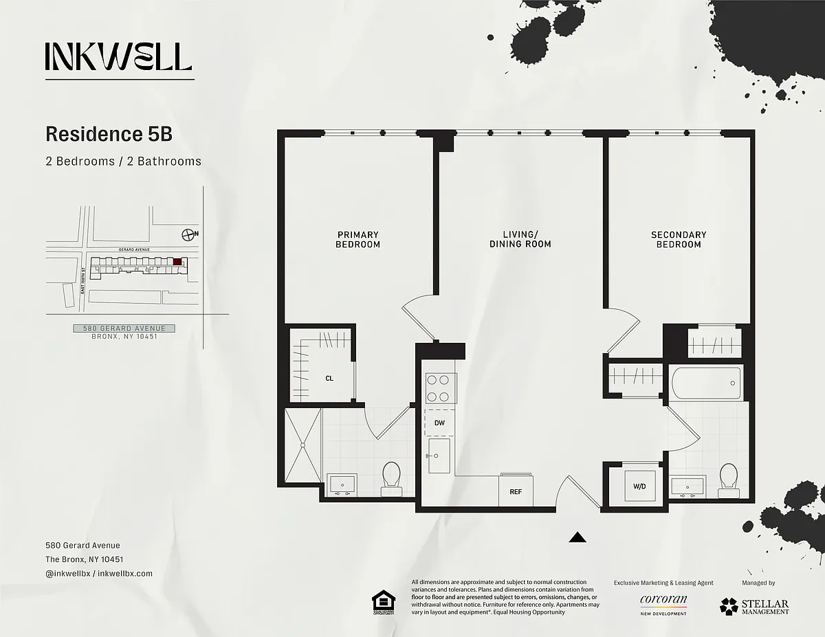 Floor plan B Line - 2 Bed