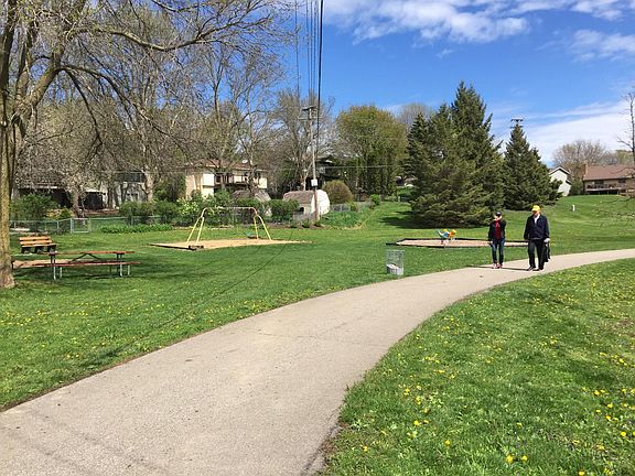 City park with trails