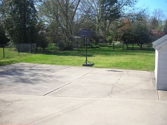 Large fenced yard