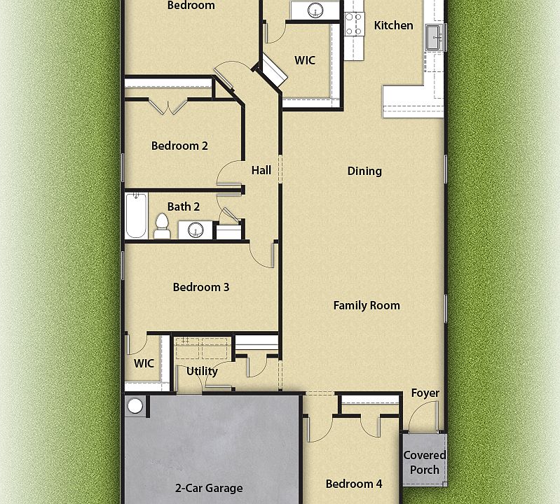 The Medina has 4 bedrooms, 2 bathrooms and an incredible open layout