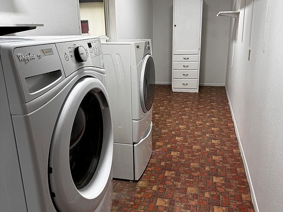 Washer & Dryer and Storage Place