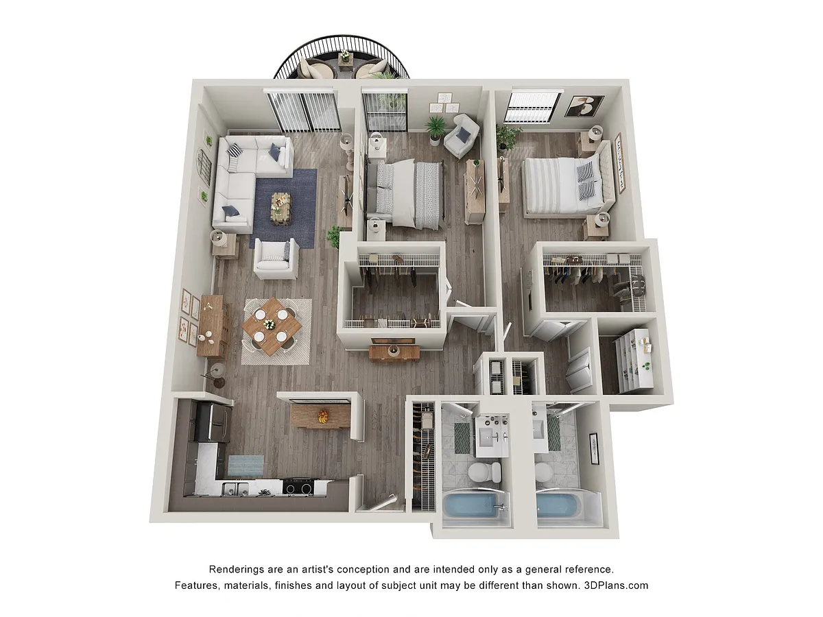 Floor plan 2 Bedroom 06 17