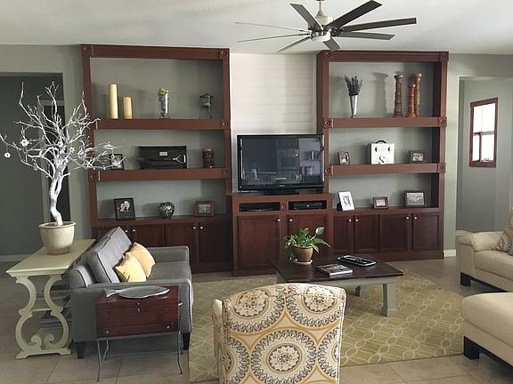 Great room with built-in