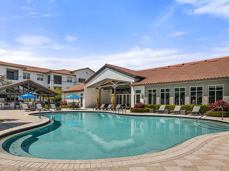 Make every day feel like a resort day with a sparkling swimming pool steps from your front door.