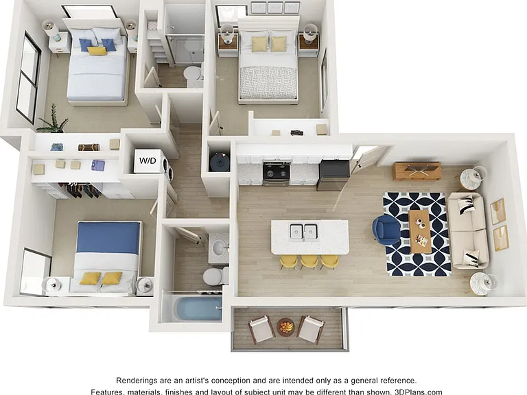 The Reserve Flats - 3 Bed - 2 Bath The Reserve Flats - 3 Bed - 2 Bath