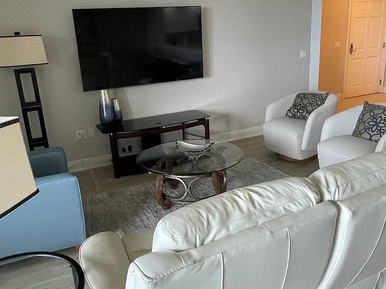 65" wall mounted TV with cable included
